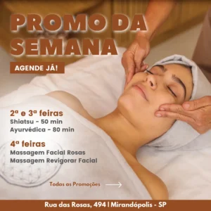 Promoções da Semana, Day Spa, massagens e terapias holísticas